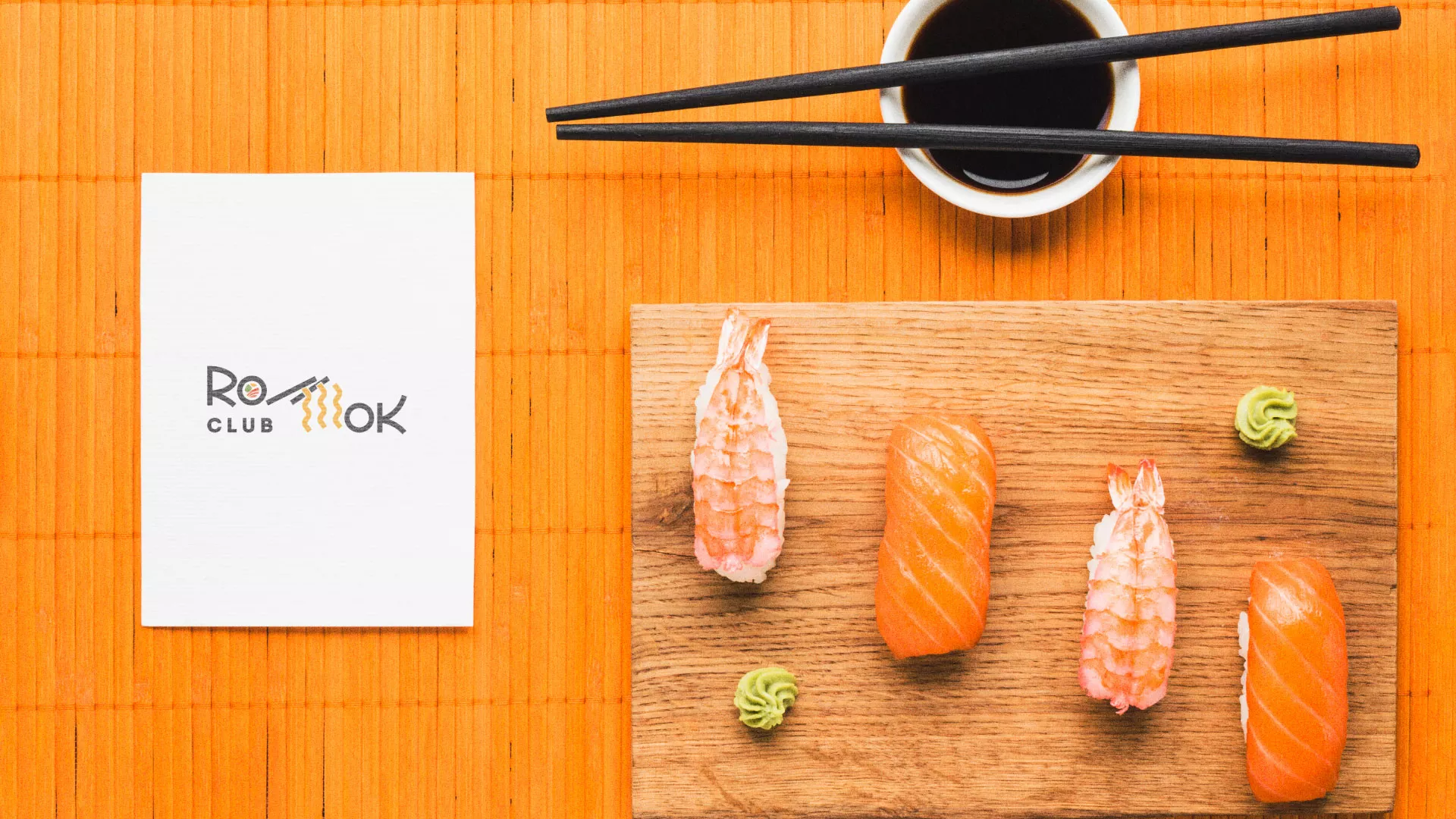 Создание логотипа суши-бара «Roll Wok Club» в Чебоксарах