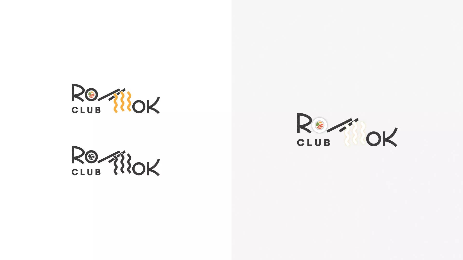 Создание логотипа суши-бара «Roll Wok Club» в Чебоксарах