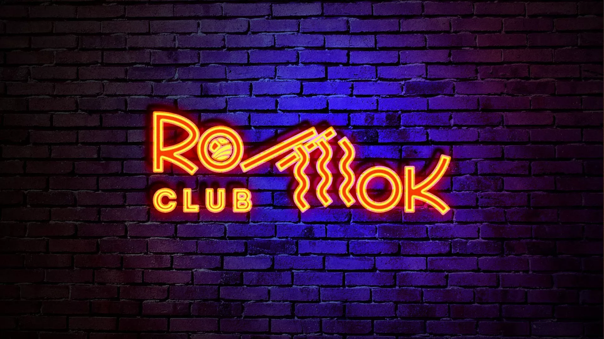 Разработка интерьерной вывески суши-бара «Roll Wok Club» в Чебоксарах